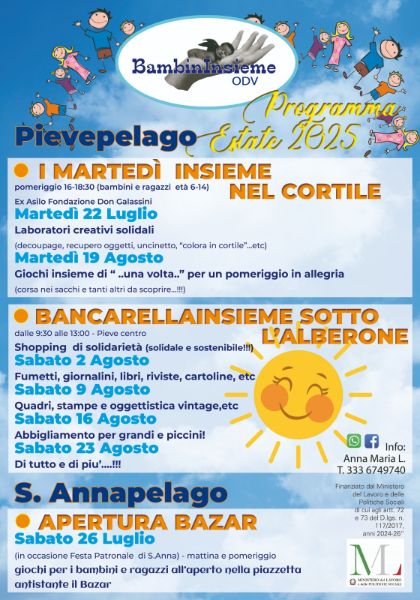 Bancarella insieme sotto l'alberone